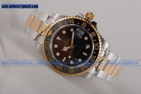 Replica Rolex GMT-Master II Watch Yellow Gold 124785T