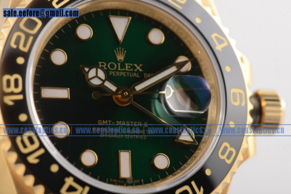 Rolex GMT-Master II Watch Yellow Gold Perfect Replica 116612 (BP) - Click Image to Close