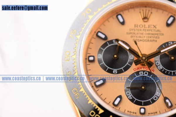 1:1 Replica Rolex Daytona Watch Yellow Gold 116515 LNrgs (BP)