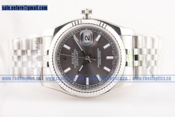 Perfect Replica Rolex Datejust Watch Steel 116334 gras (BP) - Click Image to Close