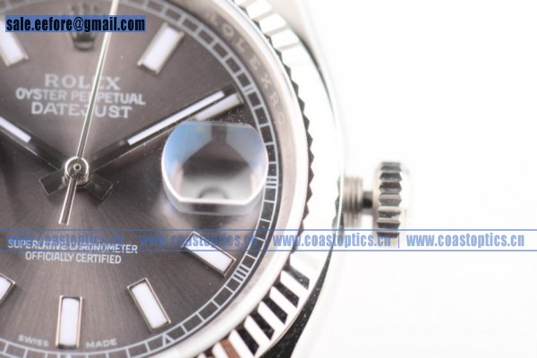 Perfect Replica Rolex Datejust Watch Steel 116334 gras (BP) - Click Image to Close