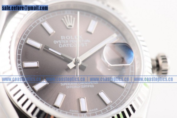 Perfect Replica Rolex Datejust Watch Steel 116334 gras (BP)