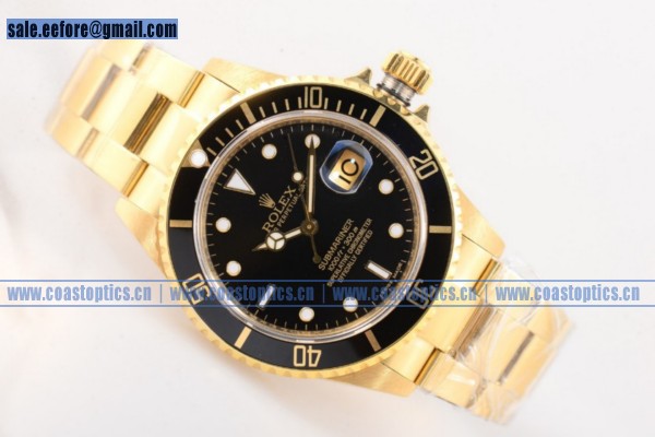 Rolex Submariner Watch Yellow Gold 116618 LN(BP) 1:1 Replica