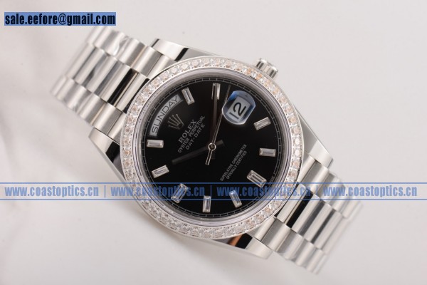 Rolex Day-Date Perfect Replica Watch Steel 118239 blkcs(BP) - Click Image to Close