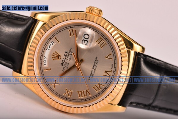 Rolex Best Replica Day-Date Watch Yellow Gold 118238/39 grrl (BP)