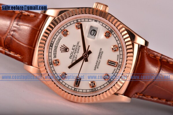 Best Replica Rolex Day-Date Watch Rose Gold 118235/39 wdl (BP)
