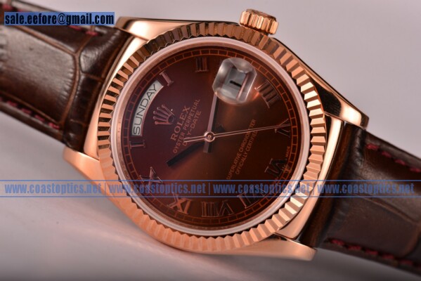 Rolex Best Replica Day-Date Watch Rose Gold 118235/39 brrl (BP)