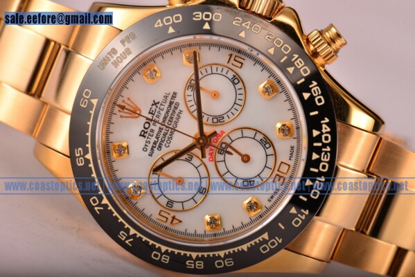 Rolex Perfect Replica Daytona Watch Yellow Gold 116529 wd