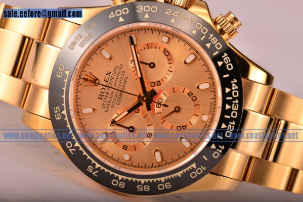 Perfect Replica Rolex Daytona Watch Yellow Gold 116529 rgs