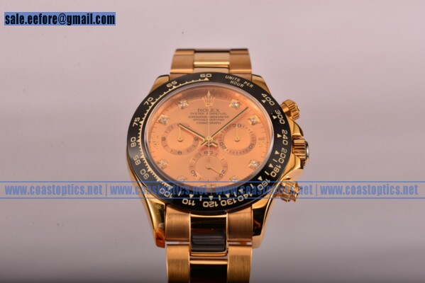 Rolex Perfect Replica Daytona Watch Yellow Gold 116529 gd