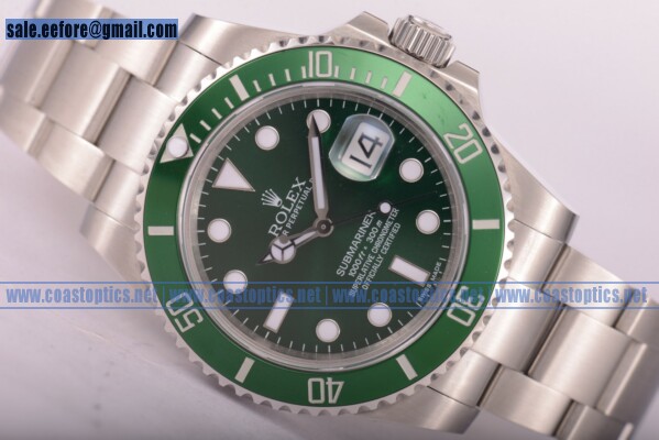 1:1 Clone Rolex Submariner Watch Steel 116610LV (CF) - Click Image to Close