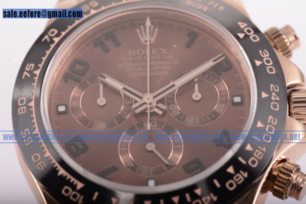 Rolex Daytona II Watch Rose Gold 116505 bra Perfect Replica (BP) - Click Image to Close