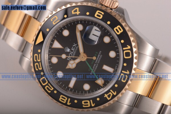 Rolex Perfect Replica GMT-Master II Watch Two Tone 1671308 - Click Image to Close