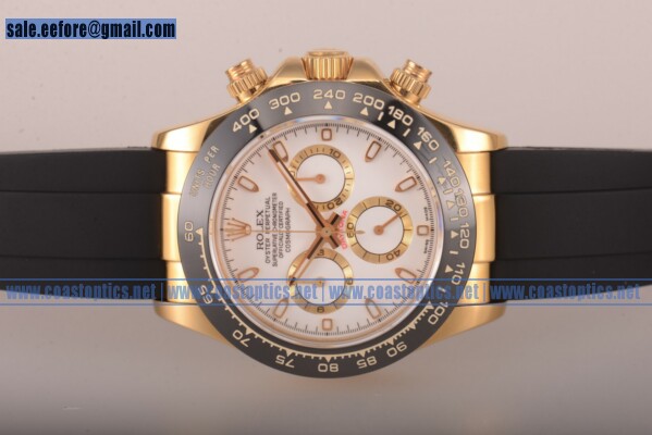 Rolex Daytona Perfect Replica Watch Yellow Gold 116515 LNwsbr (BP)