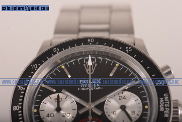 Rolex Daytona Vintage Replica Watch Steel 6362 bks - Click Image to Close