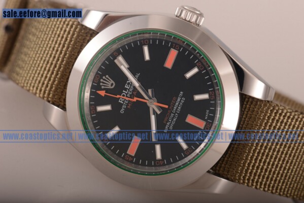 Rolex Milgauss Replica Watch Steel 116400 Black NY