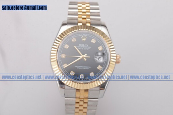 Rolex Datejust II Watch 18K Yellow Gold 116333 bkdj 1:1 Clone (BP) - Click Image to Close