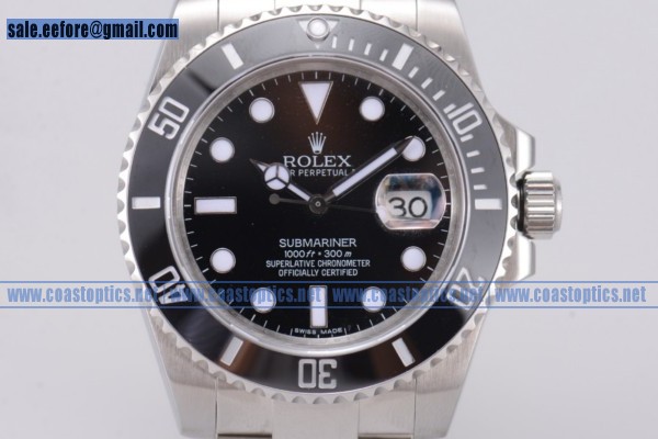 Rolex Submariner Watch Steel 116610LN Best Replica (BP) - Click Image to Close