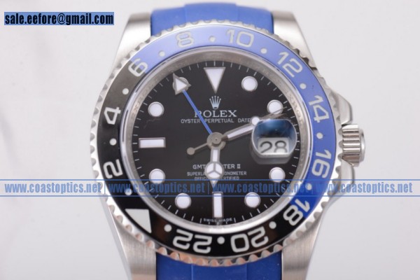 Best Replica Rolex GMT-Master II Watch Steel 116710BLNR (BP)