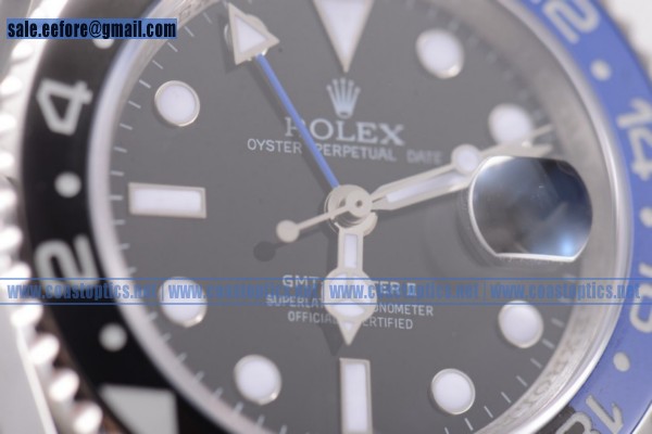 Best Replica Rolex GMT-Master II Watch Steel 116710BLNR (BP) - Click Image to Close