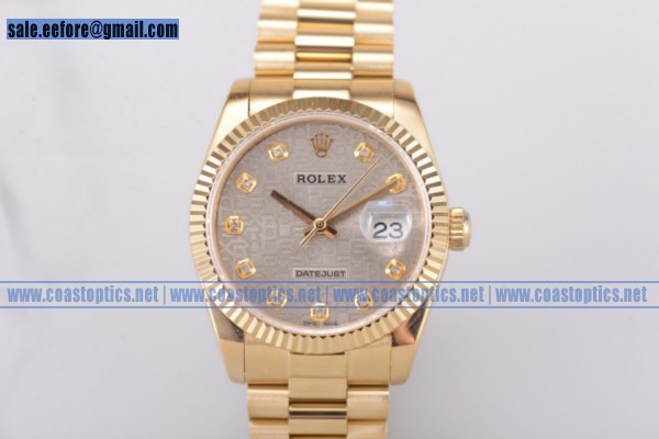 Rolex Perfect Replica Datejust Watch Yellow Gold 116233 sjdj (BP)