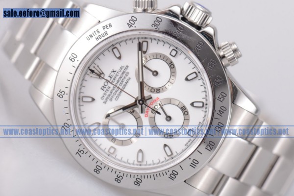 1:1 Rolex Cosmograph Daytona Watch Steel 116520 ws Perfect Replica (EF)