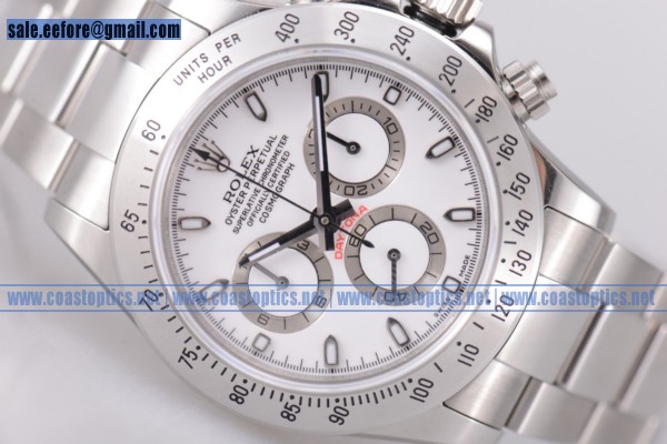 Rolex Perfect Replica Daytona Watch Steel 116509 ws White (EF)
