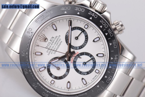 Rolex Daytona Watch Steel 116520P ws 1:1 Replica (BP)