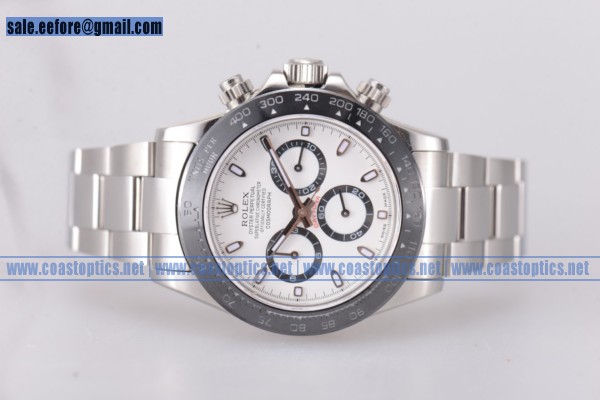 Rolex Daytona Watch Steel 116520P ws 1:1 Replica (BP)