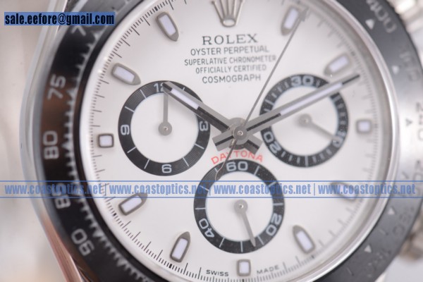 Rolex Daytona Watch Steel 116520P ws 1:1 Replica (BP)