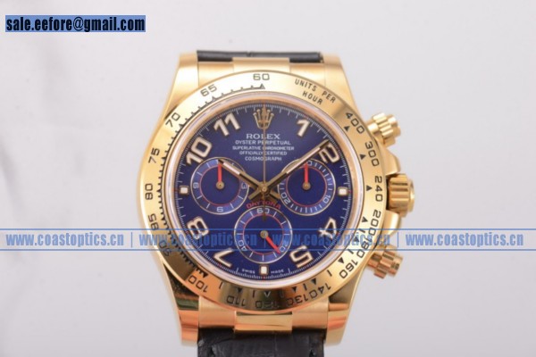 Rolex Cosmograph Daytona Watch Yellow Gold 116518 ybla Perfect Replica (EF)