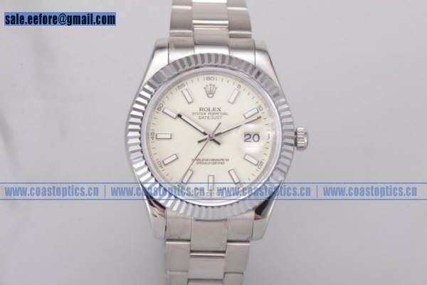 Rolex Datejust II Replica Watch Steel 116334 wio Stick Markers