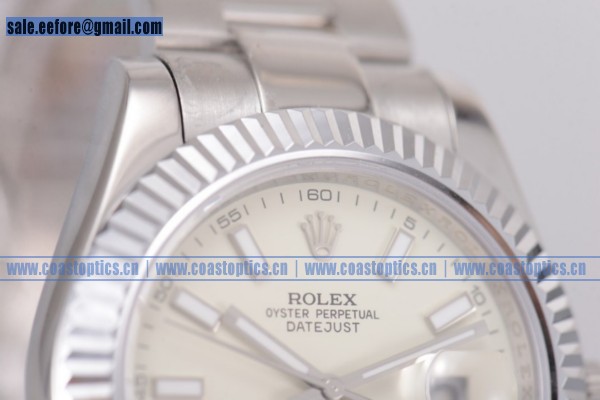 Rolex Datejust II Replica Watch Steel 116334 wio Stick Markers