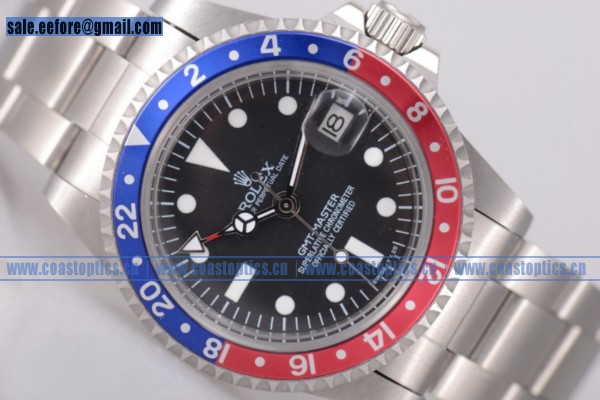 Replica Rolex GMT-Master Vintage Watch Steel 116730LN04 Blue/Red Bezel