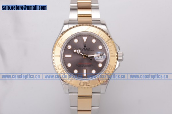 Rolex Yacht-Master 40 Watch Perfect Replica Two Tone 16623 Grey (BP)