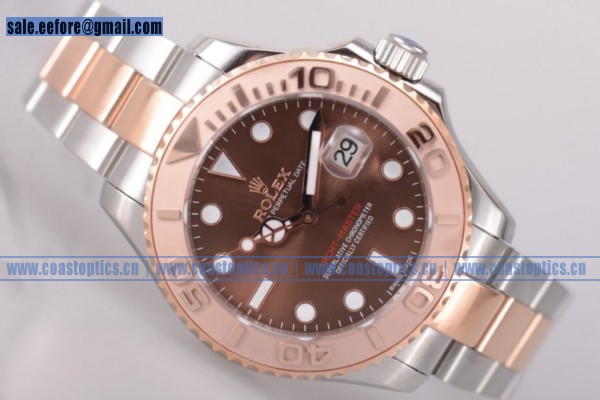 Rolex Yacht-Master 40 Watch Two Tone 116621 Replica Brown Dial