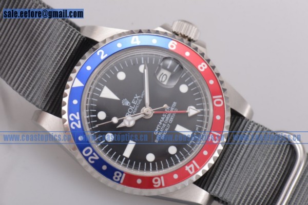 Replica Rolex GMT-Master Watch Steel 116730LN04N Grey Nylon