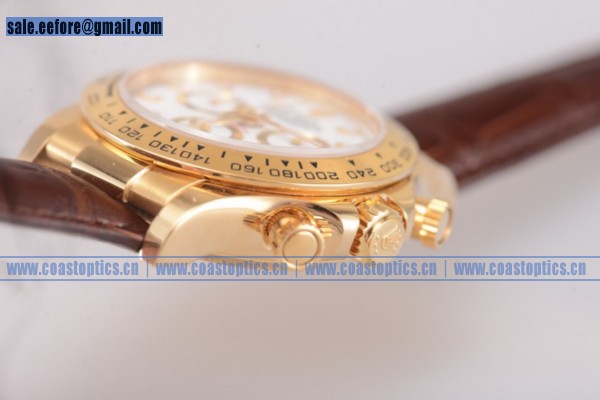 1:1 Replica Rolex Cosmograph Daytona Chrono Watch Yellow Gold 116518 (BP) - Click Image to Close