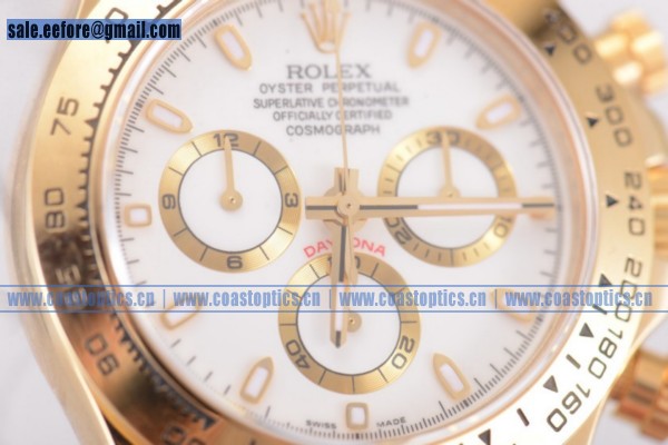 1:1 Replica Rolex Cosmograph Daytona Chrono Watch Yellow Gold 116518 (BP)