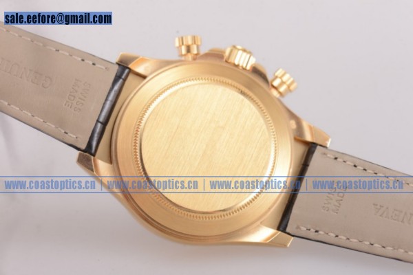 Rolex Cosmograph Daytona Chrono 1:1 Replica Watch Yellow Gold 116518 Black (BP) - Click Image to Close