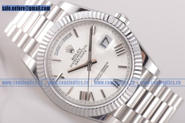 Perfect Replica Rolex Day Date II Watch Steel 118239 wsr (BP)