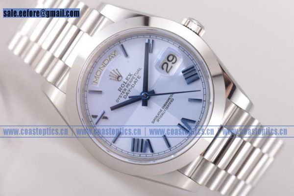 Rolex Day Date II Perfect Replica Watch Steel 218206 (BP)