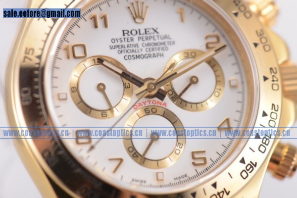 Rolex Daytona Watch Yellow Gold 116518 Best Replica (BP)