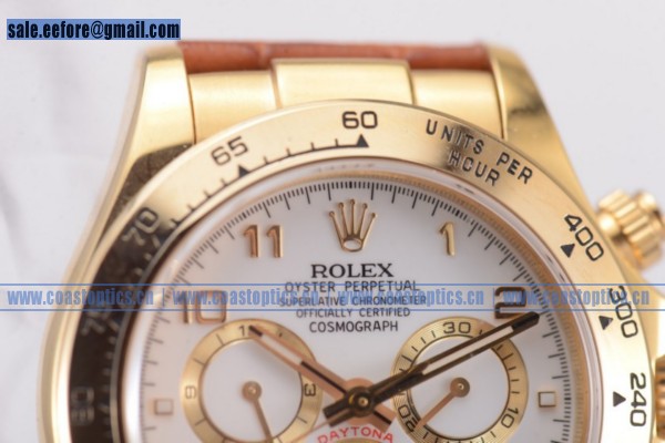 Rolex Daytona Watch Yellow Gold 116518 Best Replica (BP)