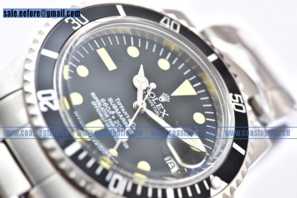 Replica Rolex Submariner Vintage Tiffany & Co Watch Steel 1680 - Click Image to Close