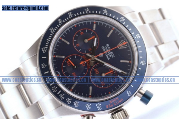 Replica Rolex Daytona Cool Hand Brooklyn Chronograph Watch Steel 116520 (BP)