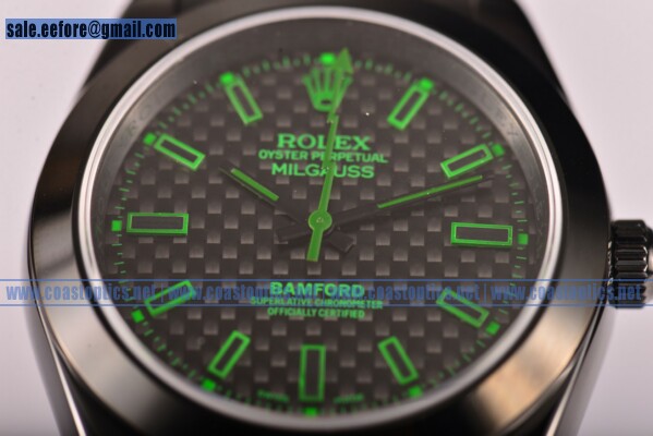 Replica Rolex Milgauss Watch PVD 116401GV gre - Click Image to Close