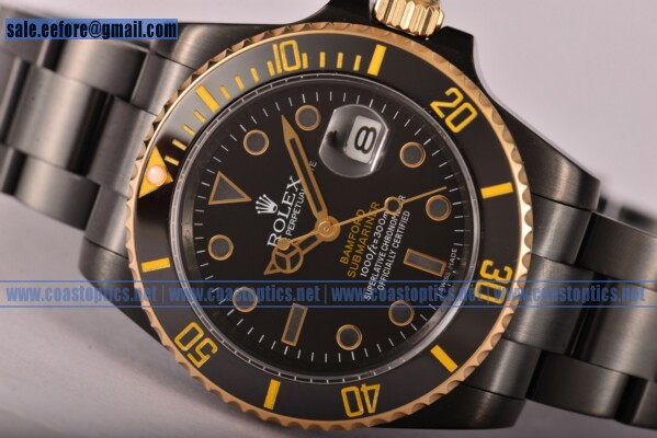 Rolex Replica Submariner Watch PVD 116010