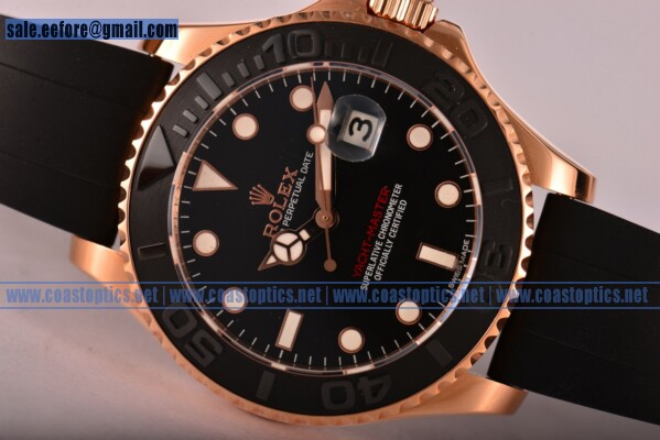 Replica Rolex Yachtmaster I Watch Rose Gold 26210OI.OO.A109CR.12 (GF)