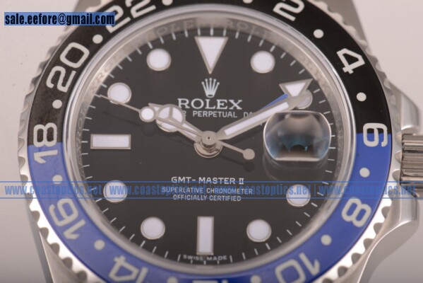 Perfect Replica Rolex GMT-Master II Watch Steel 116710BLNR